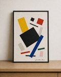 Abstract art on minimalist surface