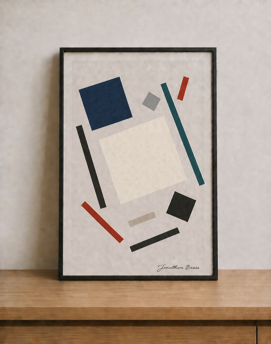 Geometric abstraction in a minimal interior