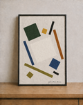 Minimal geometric art with natural light