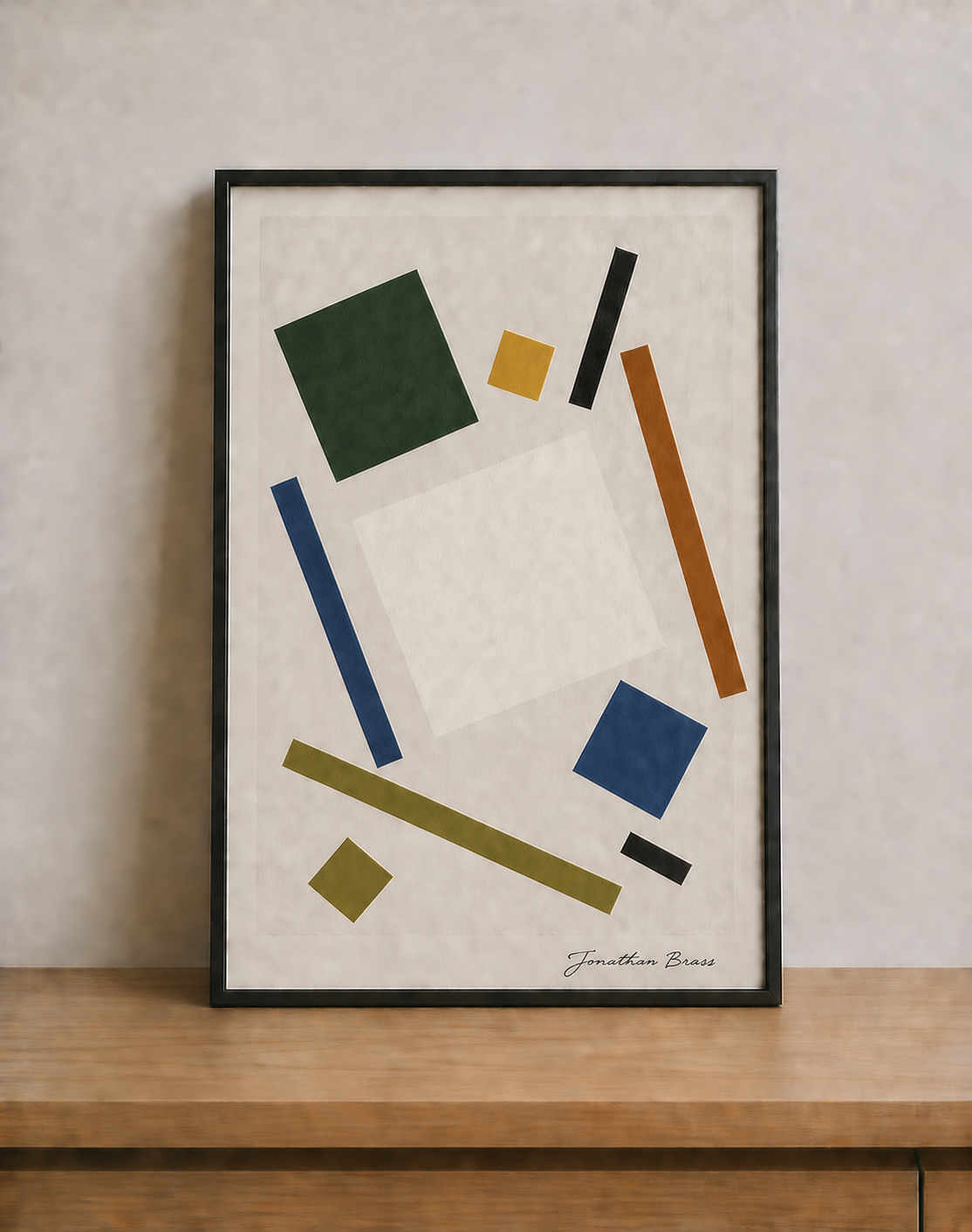 Minimal geometric art with natural light
