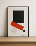 Minimalist geometric abstract still life