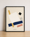 Modern abstract geometry on canvas